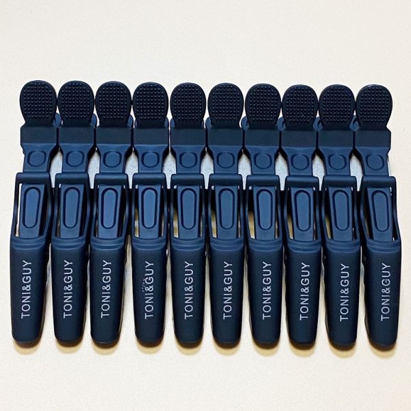 Toni & Guy Hair clip crocodile BLACK matte 10 pcs/pack